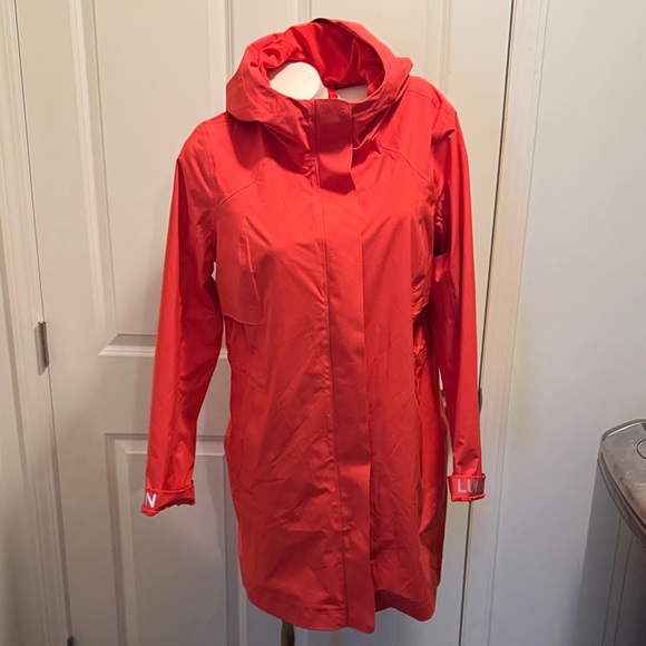 Like New Lululemon athletica Vibrant Autumn Red/Orange Hooded Utility Jacket - Picture 6 of 16
